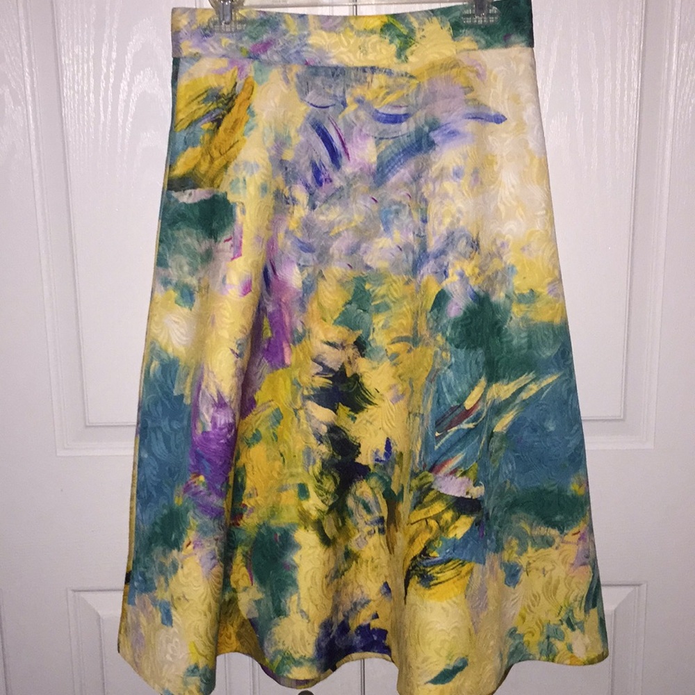 H&M Beautiful Watercolor Skirt!